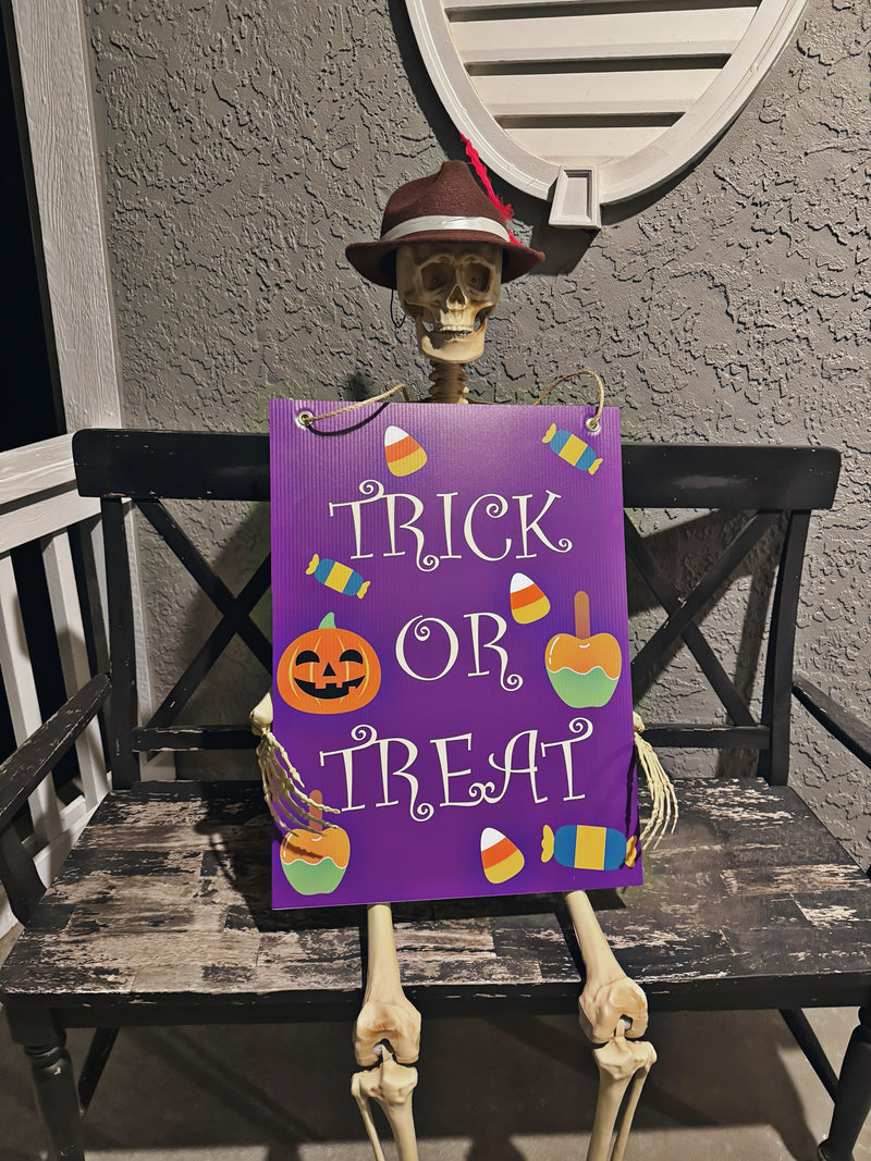 Trick or Treat — Halloween Door & Yard Sign