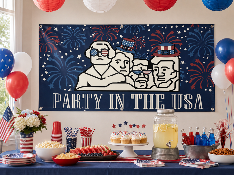 4th of July banner design 1