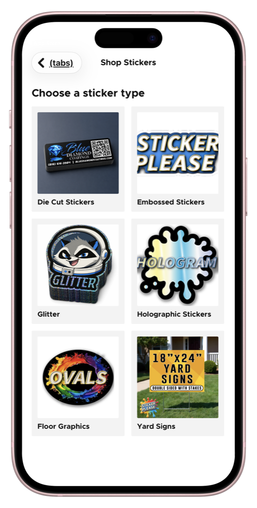 The whole sticker shop, in your pocket.