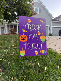 Trick or Treat — Halloween Door & Yard Sign