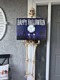 Happy Halloween Dancing Skeletons — Door & Yard Sign