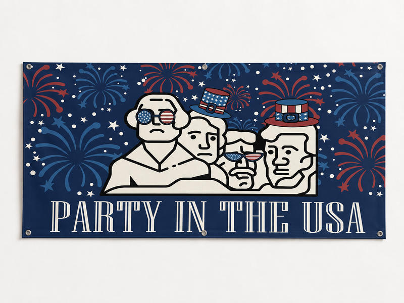 4th of July banner design 3