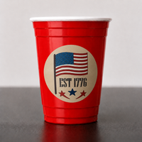 Est 1776 cup sticker design